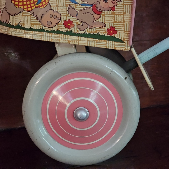 Vintage Tin Litho Pull Toy - Picture 6 of 14